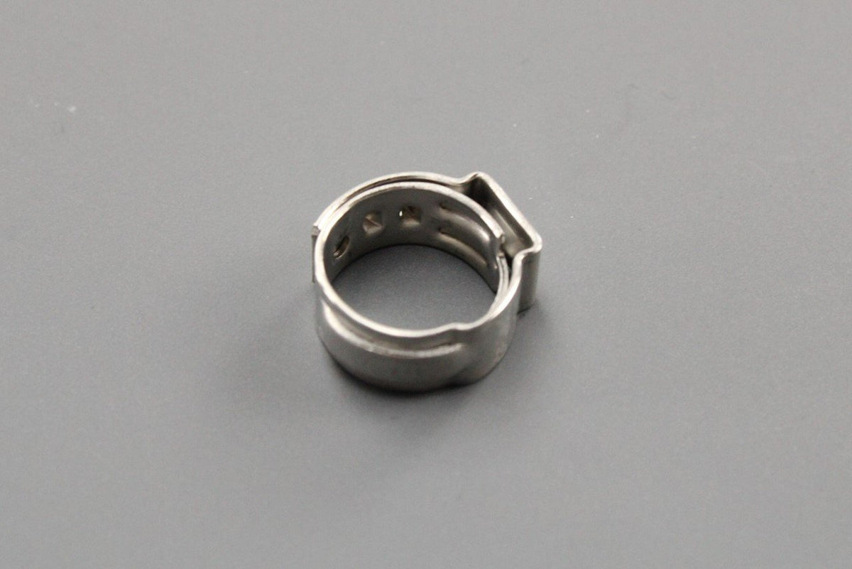 VW Audi Skoda SEAT ear crimp fuel hose clamp 13.3x7x0.6 N10198301, view 1