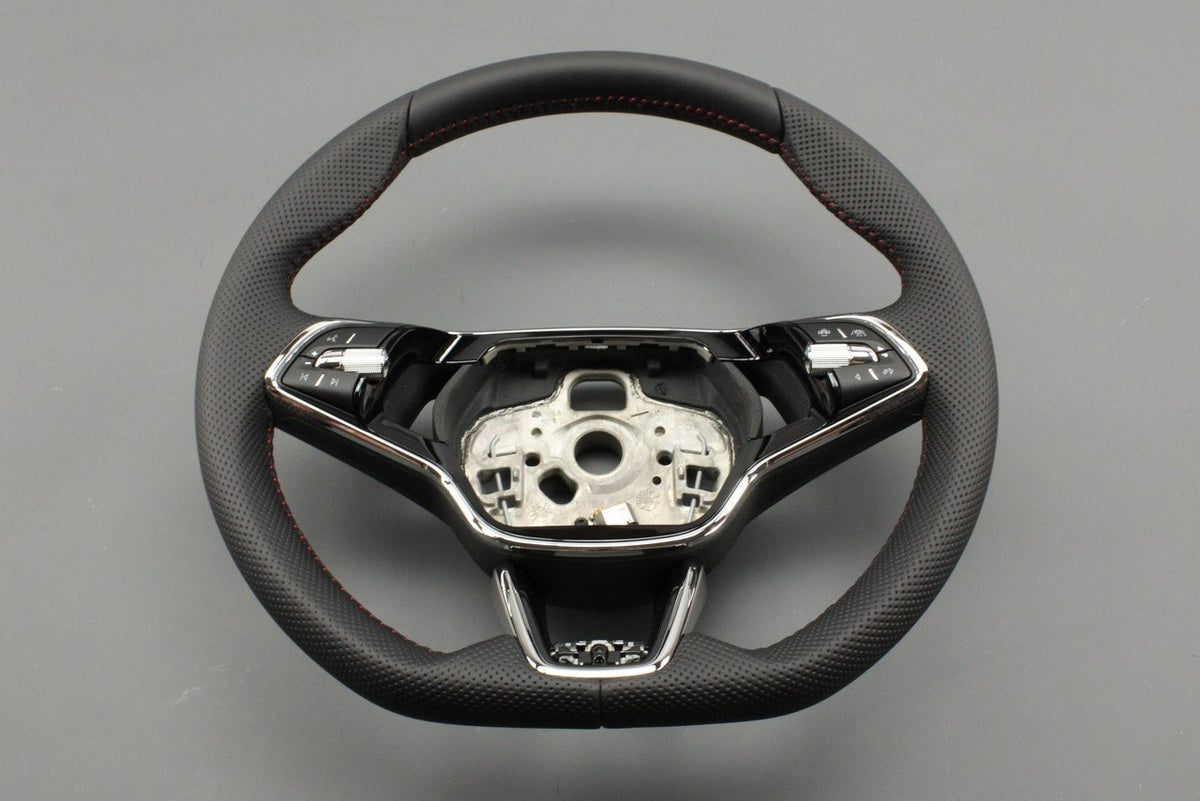 Skoda Octavia VRS 2020-on leather steering wheel 5E3419093AD VKK, view 1