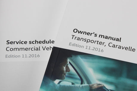 VW Transporter Caravelle T6 2016-2017 Owners manual and wallet A7EBC0020