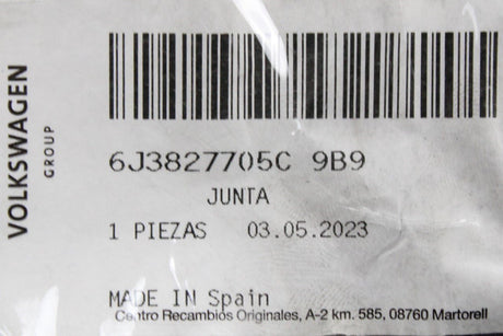 SEAT Ibiza 2009-17 boot lid seal gasket (3 door only) 6J3827705C 9B9