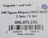 VW Tiguan Allspace 2018-on set of roof bars (silver) 5NL071151