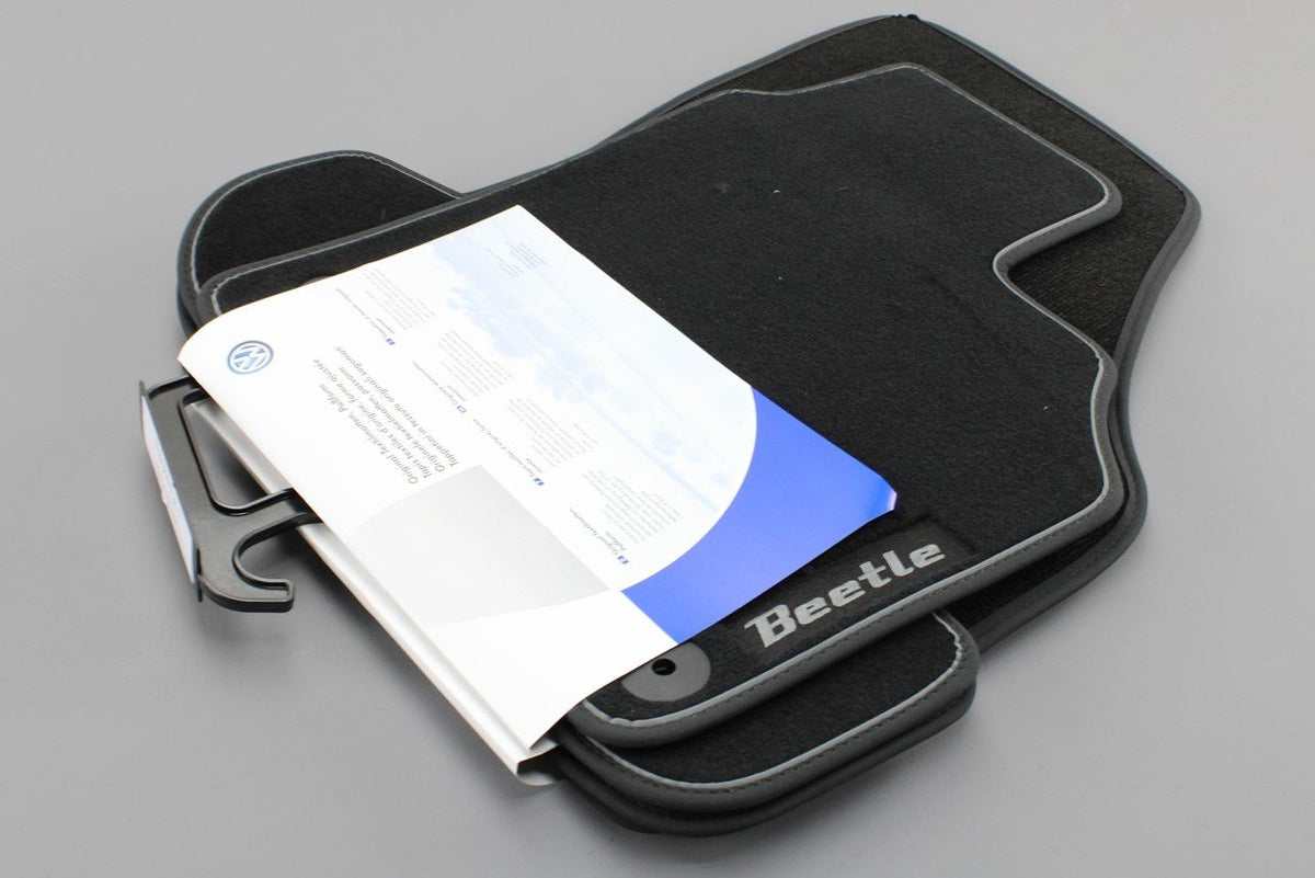 VW Beetle 2012-2018 Set of carpet floor foot mats Black RHD 5C2061270WGK, view 1