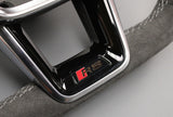 Audi RS6 RS7 20-on alcantara steering wheel (steel grey) 4K0419091T XXC