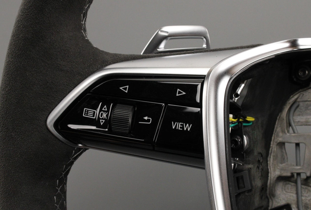 Audi RS6 RS7 20-on alcantara steering wheel (steel grey) 4K0419091T XXC