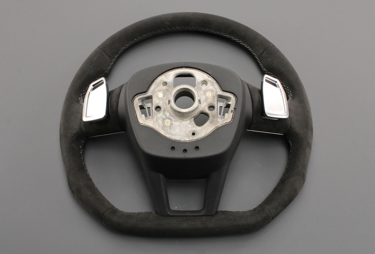 Audi RS6 RS7 20-on alcantara steering wheel (steel grey) 4K0419091T XXC