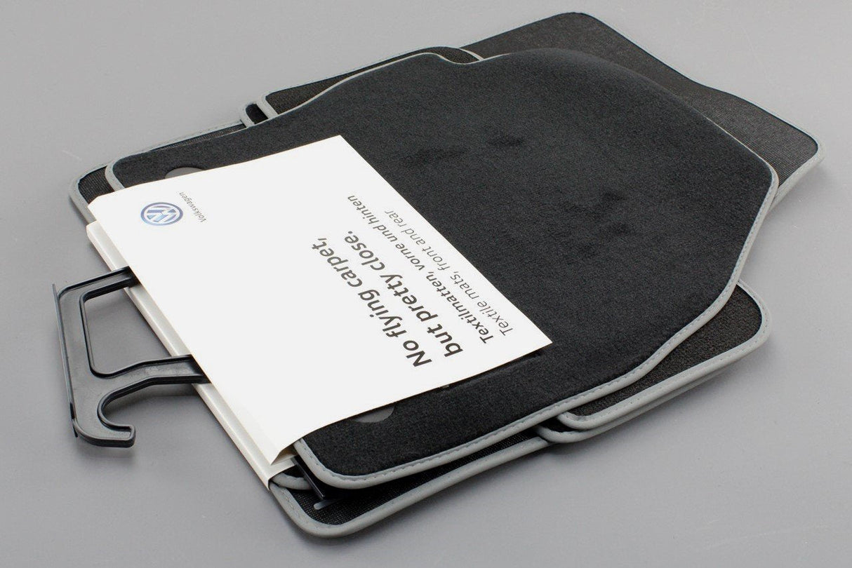 VW Polo AW 18-on front rear premium carpet floor mats RHD 2G2061270 WGK