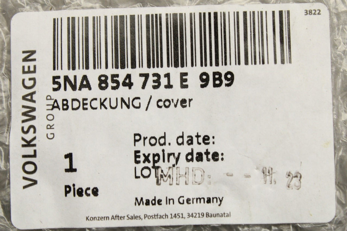 VW Tiguan 16-24 SEAT Tarraco front wheel arch trim left 5NA854731E 9B9