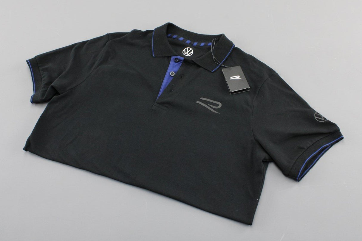 VW Golf Tiguan Touareg Arteon R polo shirt men's XL Black 5H6084230D