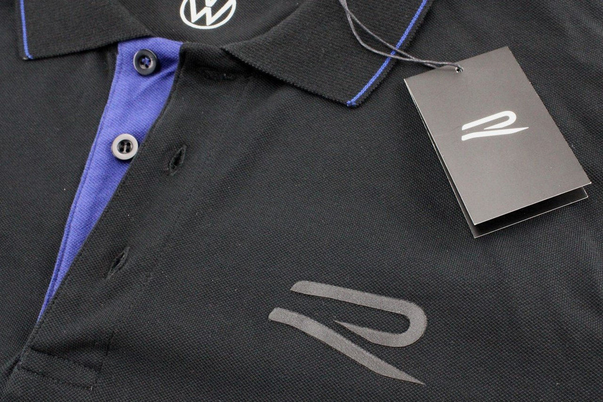 VW Golf Tiguan Touareg Arteon R polo shirt men's XL Black 5H6084230D