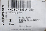 Audi A6 2019-on lower centre grille (front) 4K0807683A 9B9
