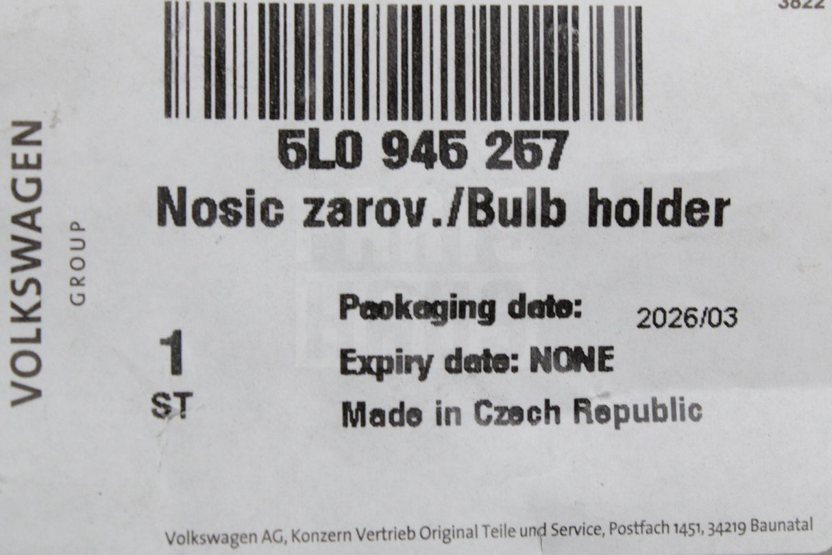 Skoda Yeti 2010-2018 rear light bulb holder (left) 5L0945257