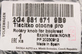 Skoda Fabia Scala Octavia seat backrest adjustment knob 2G4881671 9B9
