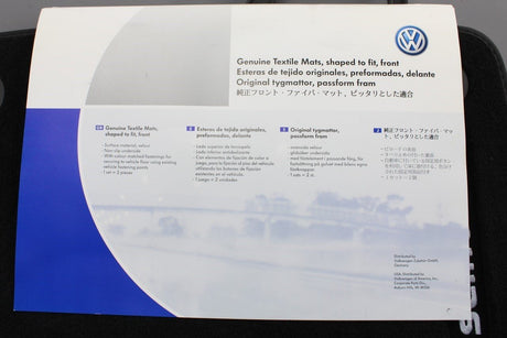 VW Scirocco 2009-2018 front carpet floor mats set RHD 1K2061275PS WGK