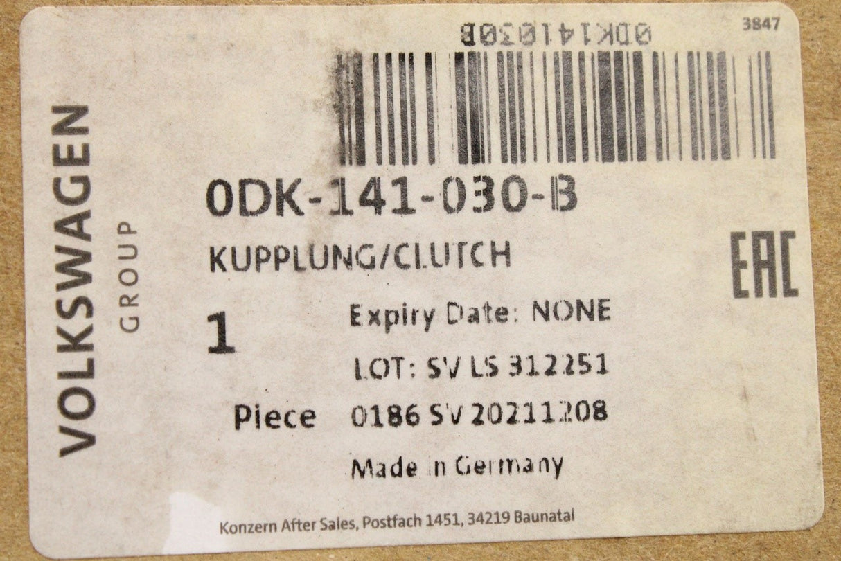Audi A6 A7 19-on Q5 Quattro multi-plate clutch kit (PHEV) 0DK141030B