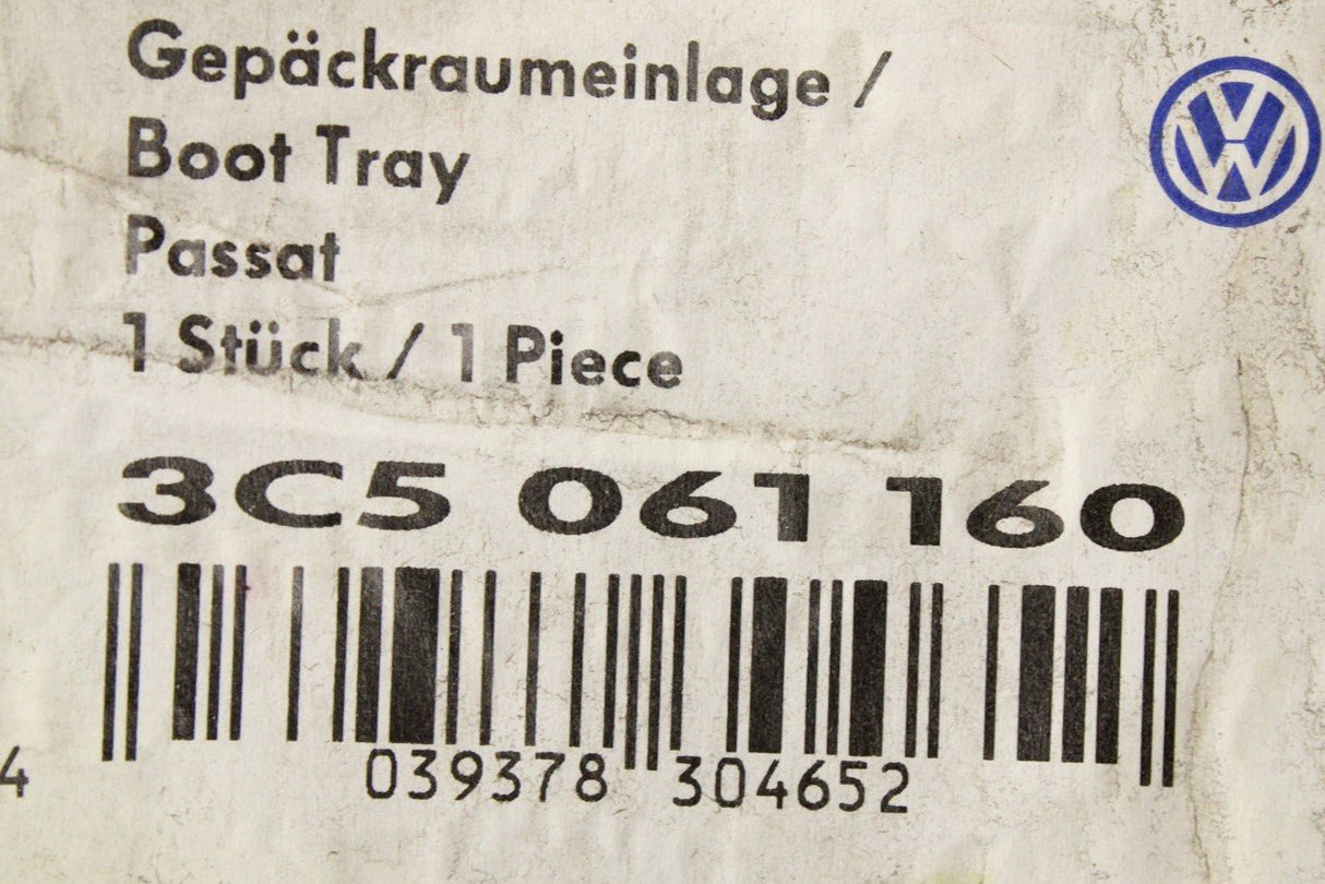 VW Passat B6 B7 09-15 CC 12-17 foam boot liner mat (Saloon) 3C5061160