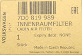 VW Transporter T4 1995-2004 pollen filter 7D0819989