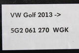 VW Golf MK7 MK7.5 front rear premium carpet floor mats RHD 5G2061270 WGK