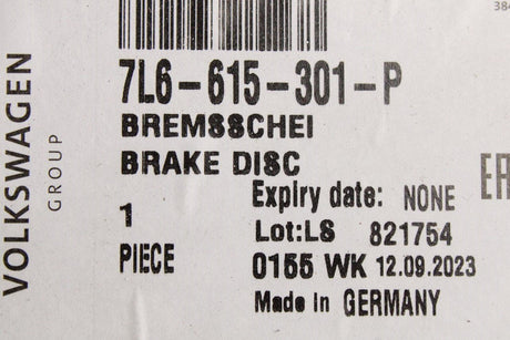 VW Touareg 2003-2018 brake discs 330x32 (front) 7L6615301P / 7L6615302P