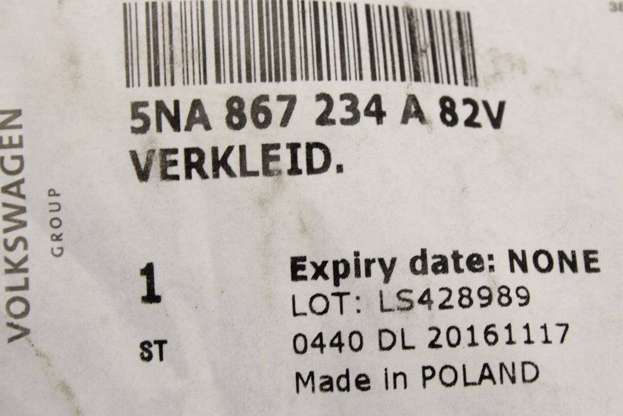 VW Tiguan 2016-on a-pillar trim (upper right) 5NA867234A 82V