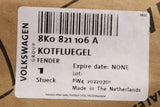 Audi A4 B8 2008-2012 front wing body panel (right) 8K0821106A