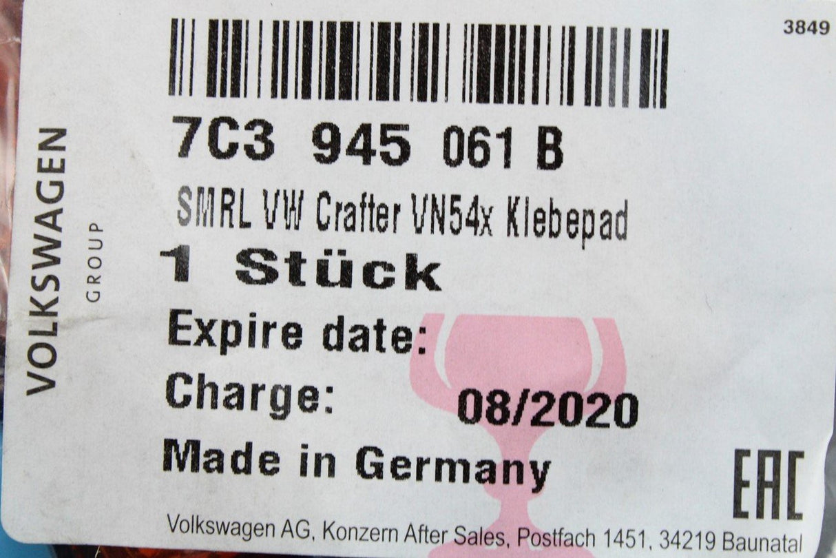 VW Crafter 2017-onward Amber side marker light 7C3945061B
