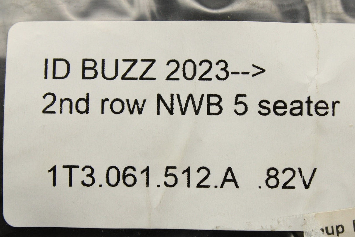 VW ID.Buzz 2023-on rubber floor mat (second row) 1T3061512A 82V