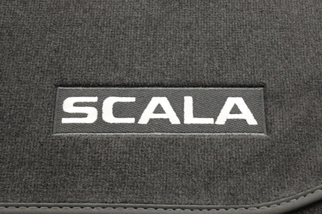 Skoda Scala 2019-on RHD front & rear floor mat set 657061404A