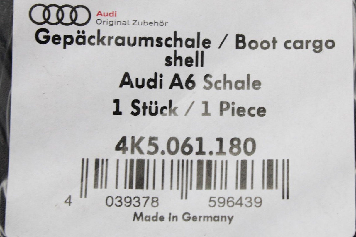 Audi A6 S6 Saloon 2019-on boot liner tray 4K5061180