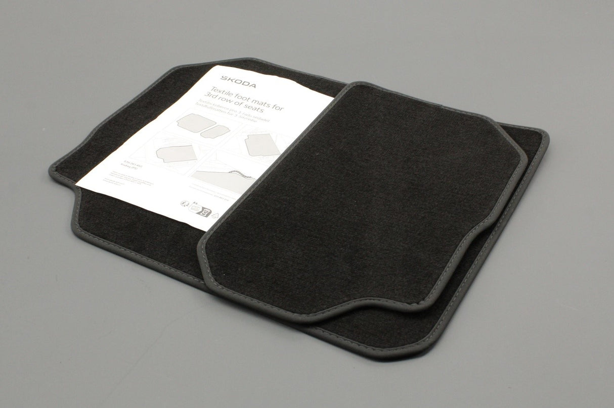 Skoda Kodiaq 2024-on 3rd row textile floor mats 57H061450