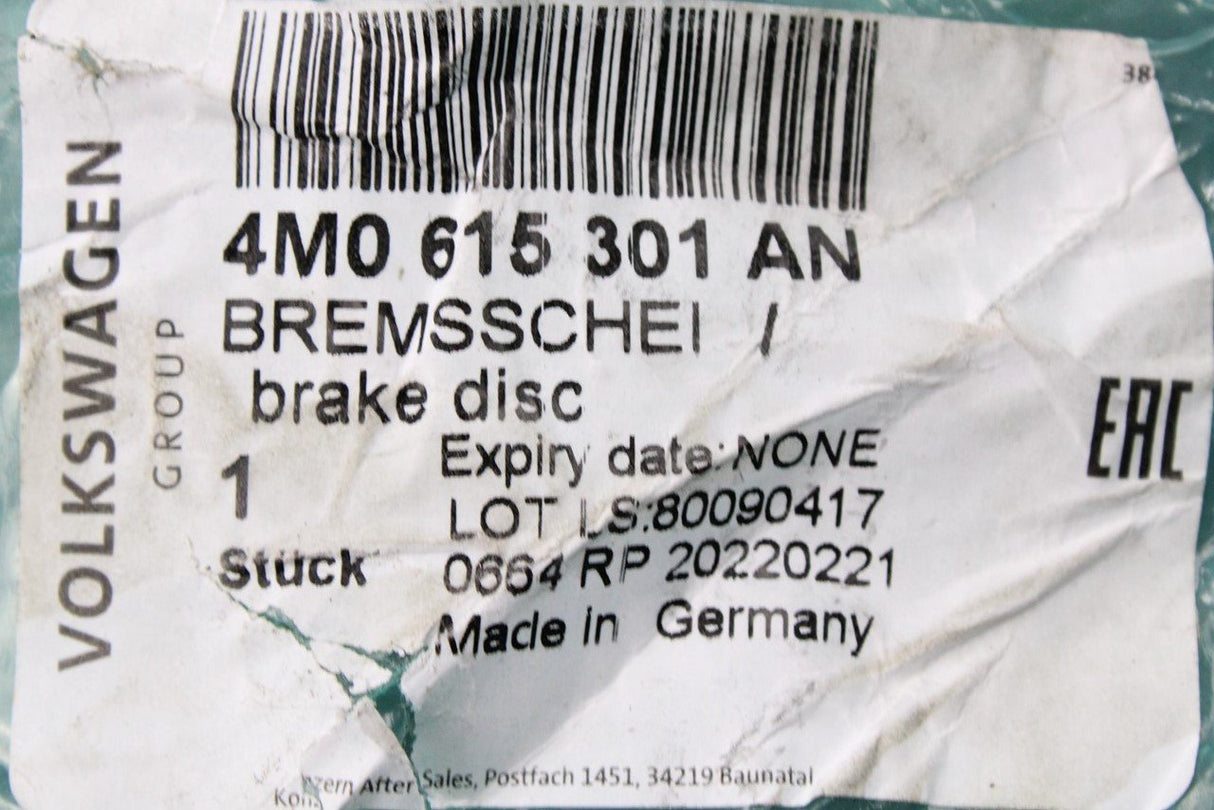 Audi A4 A5 A6 A8 Q7 2016-On Front brake discs x2 (350x34mm) 4M0615301AN