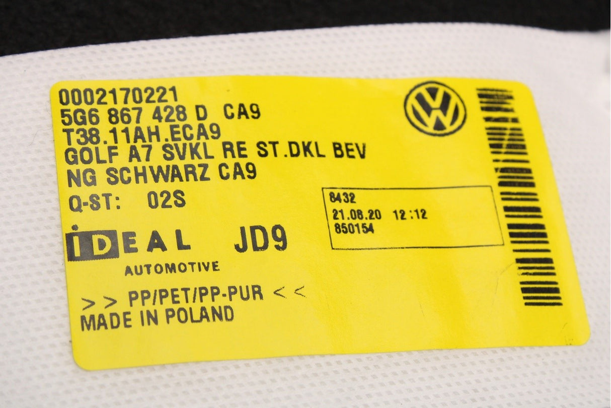 VW Golf MK7 MK7.5 boot luggage compartment trim (right) 5G6867428D CA9