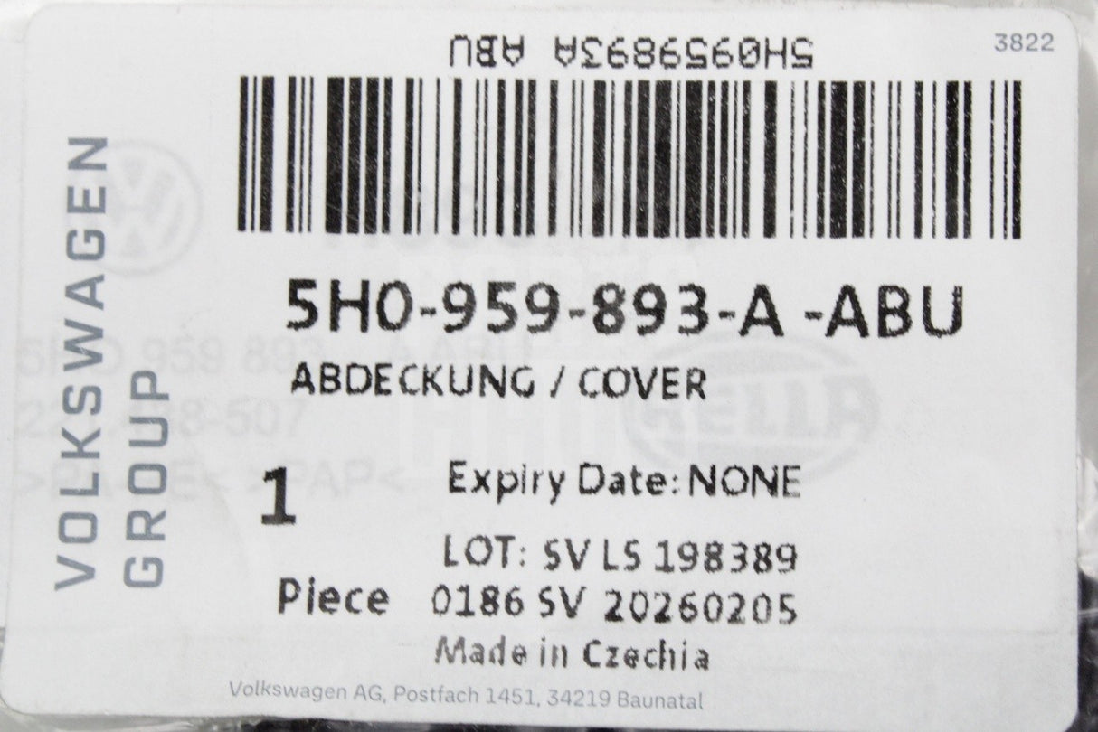 VW Golf MK8 GTI Edition 50 2026-on key battery cover 5H0959893A ABU