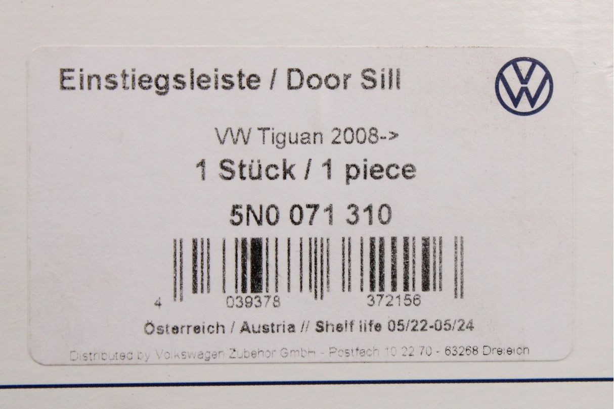 Genuine VW Tiguan 2008-2016 door sill protection foils set 5N0071310