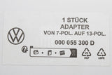 Volkswagen accessory towing adapter 7 pin to 13 pin 000055300D