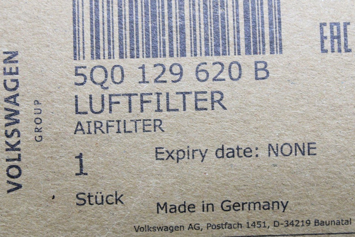VW Audi Skoda SEAT 1.6 1.8 2.0 air filter element 5Q0129620B