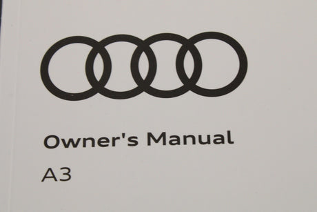 Audi A3 2017-2020 owners manual booklet 8V2012720AH