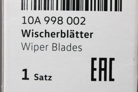 VW ID.3 2020-Onward aero windscreen wiper blade set (LHD&RHD) 10A998002