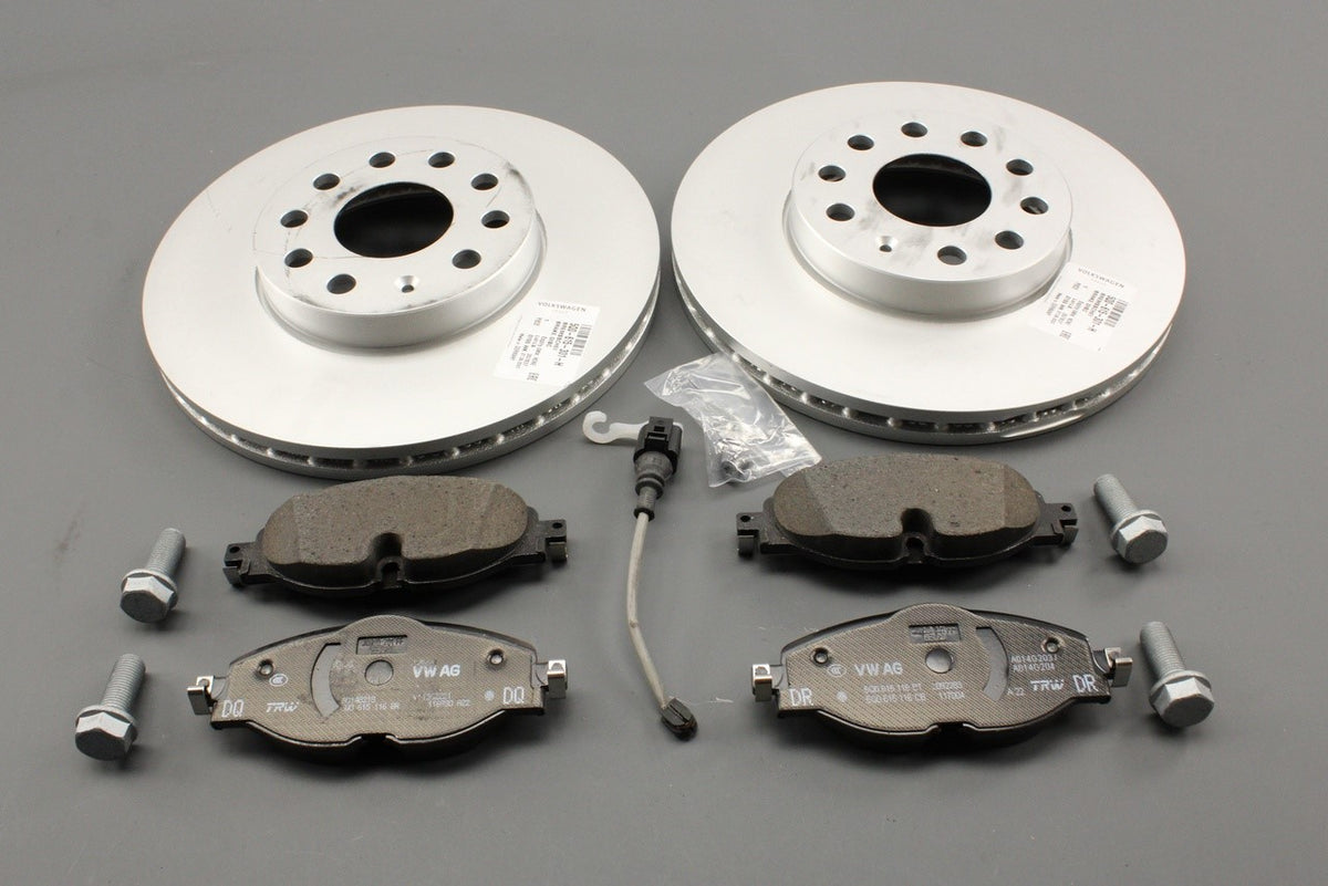 Audi S3 Cabriolet 2015-16 8V brake discs and pads set (front) 8V0698302D, view 1