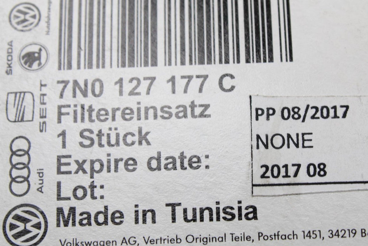 VW Passat B7 Tiguan Audi Q3 2011-2018 fuel filter (2.0 TDI) 7N0127177C