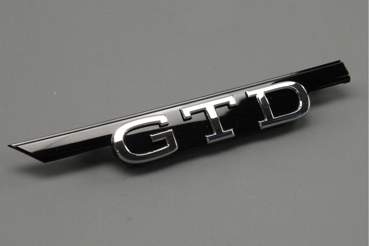 VW Golf GTD MK8 2020-on grille "GTD" emblem badge (front) 5H0853679L DPJ, view 1