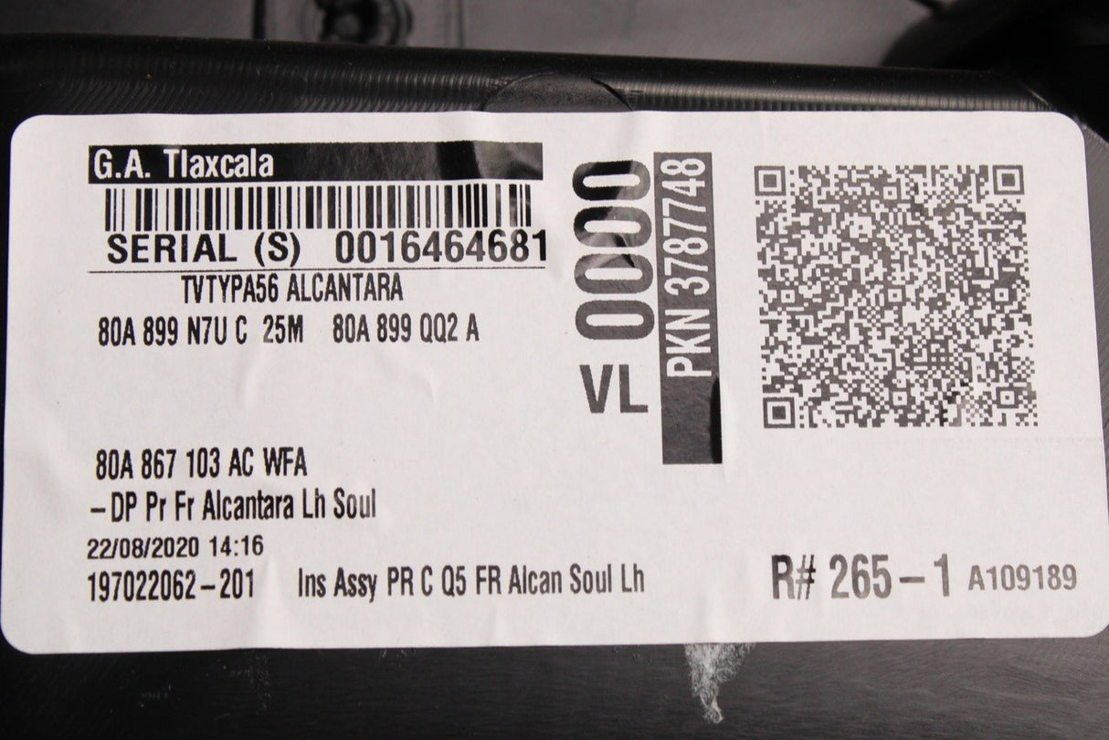 Audi Q5 Sportback 2018-on doorcard panel (front left) 80A867103AC WFA