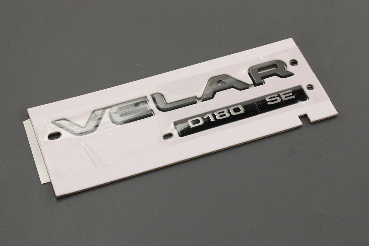 Range Rover Velar 2017-on 'VELAR 180D SE' badge (rear) LR092990, view 1