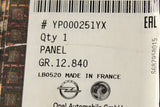 Vauxhall Grandland X 2020-on boot side trim (left) YP000251YX