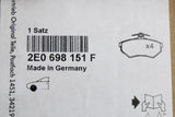 VW Crafter 2006-16 front brake pads for 300mm discs (front) 2E0698151F