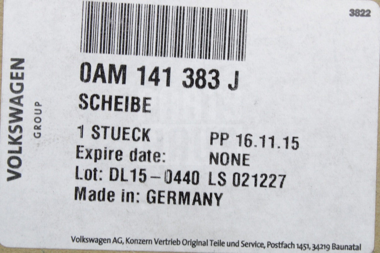 VW Audi Skoda SEAT DQ200 7-speed DSG clutch adjusting washer 0AM141383J