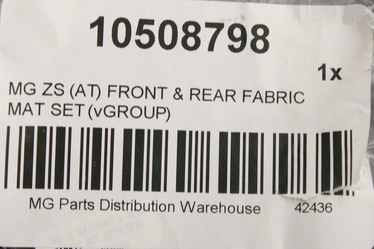 MG ZS (Automatic) 2017-on carpet floor mat set 10508798