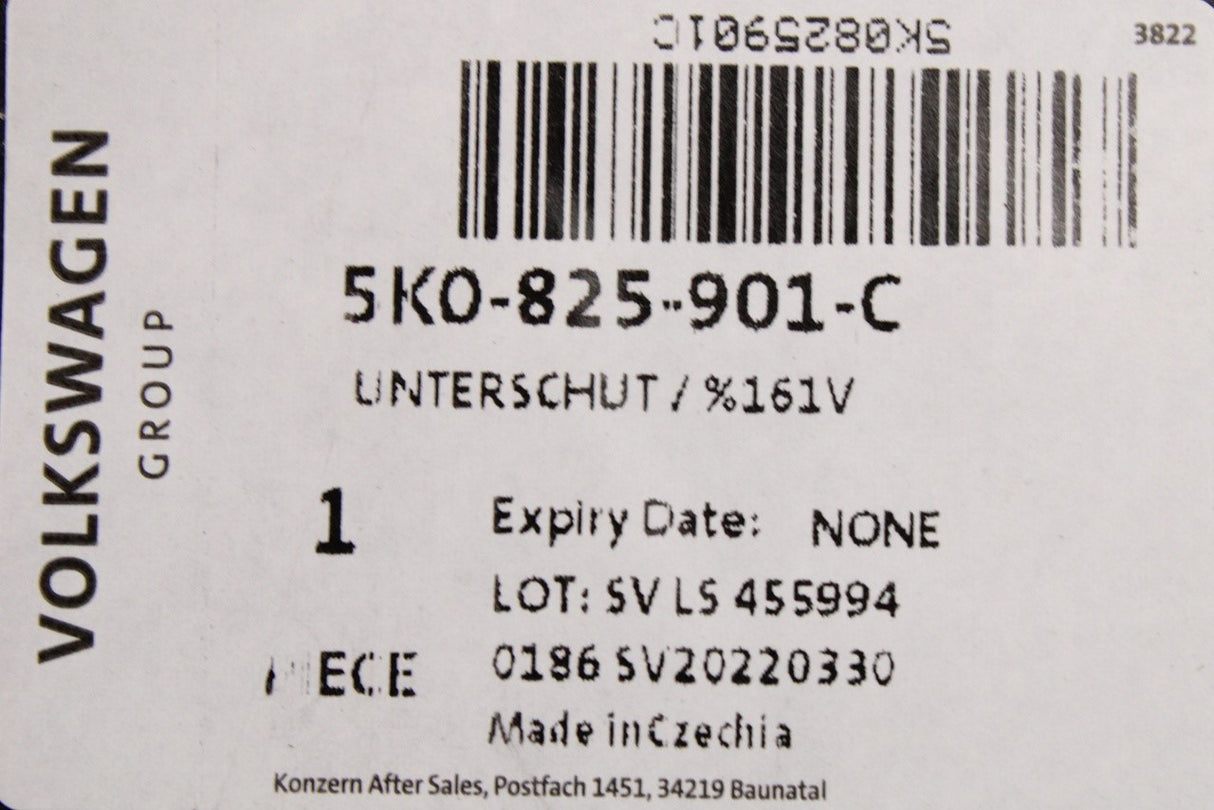VW Golf Audi A3 SEAT Leon 2009-on engine & gearbox skid plate 5K0825901C