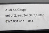 Audi A5 S5 Coupe RS5 2017-on all weather floor mats (rear) 8W7061511 041