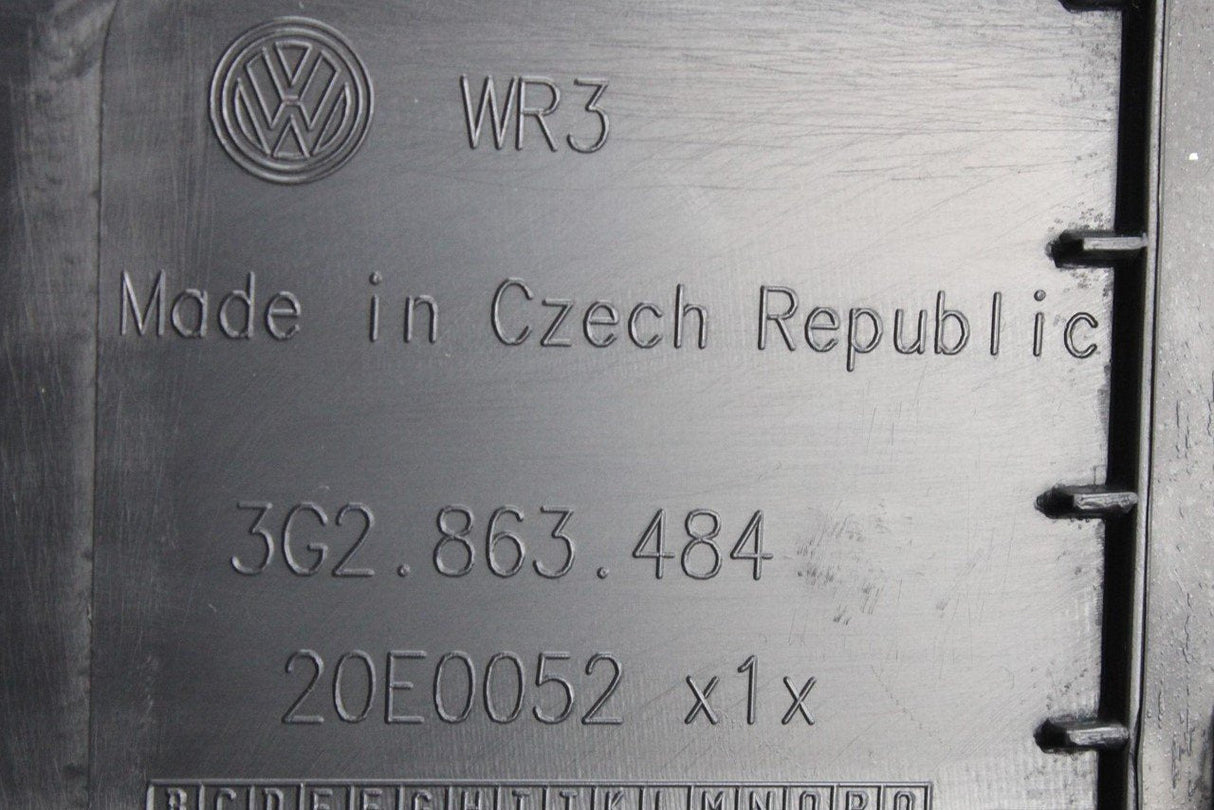 VW Passat B8 2015-2024 RHD a-pillar trim (lower right) 3G2863484 82V