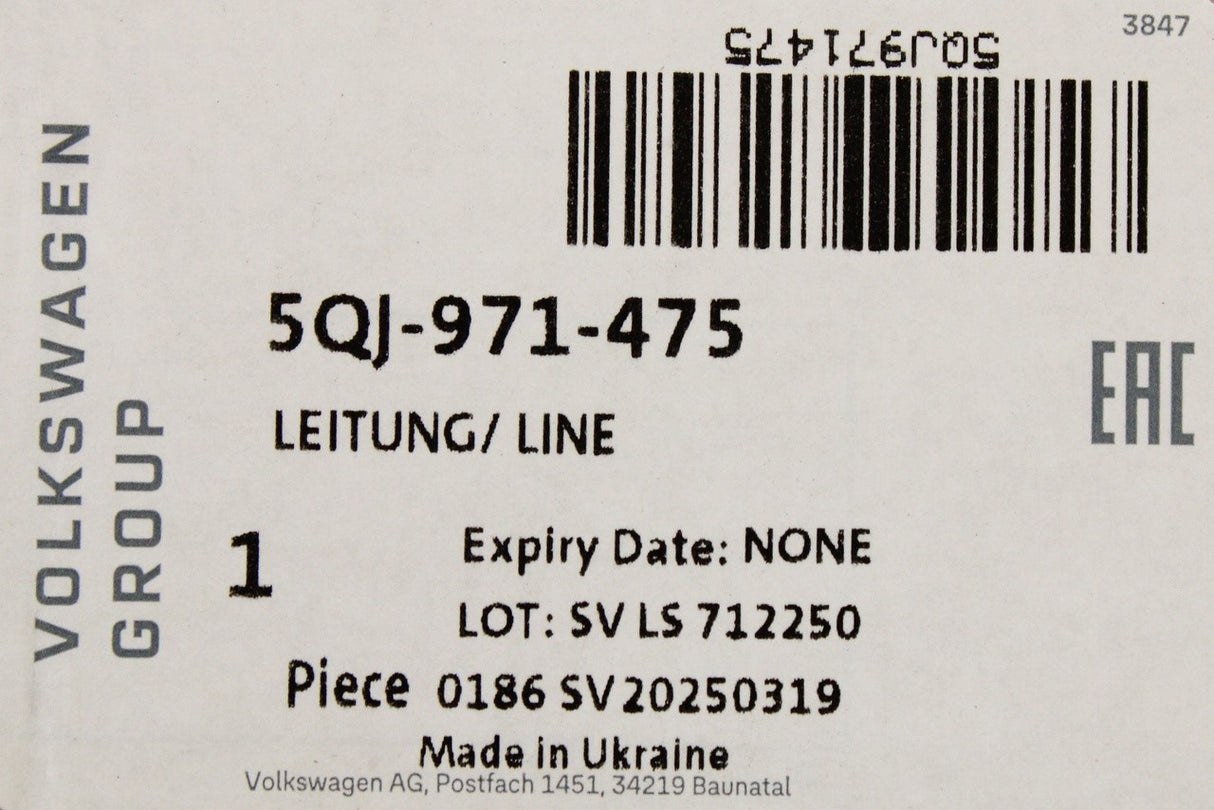 VW Tiguan Audi Q3 SEAT Tarraco high voltage heating cable 5QJ971475